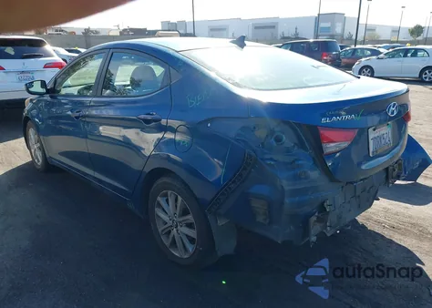 2014 Hyundai Elantra Se из США, поврежденный, VIN KMHDH4AE7EU065631